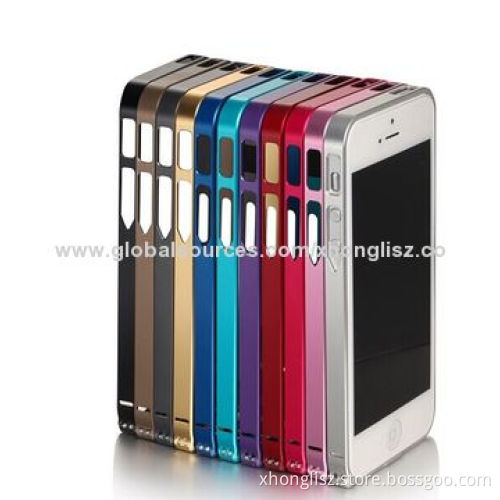Aluminum Alloy Metal Frame Bumper Case for iPhone 5/5S, Various Colors Available